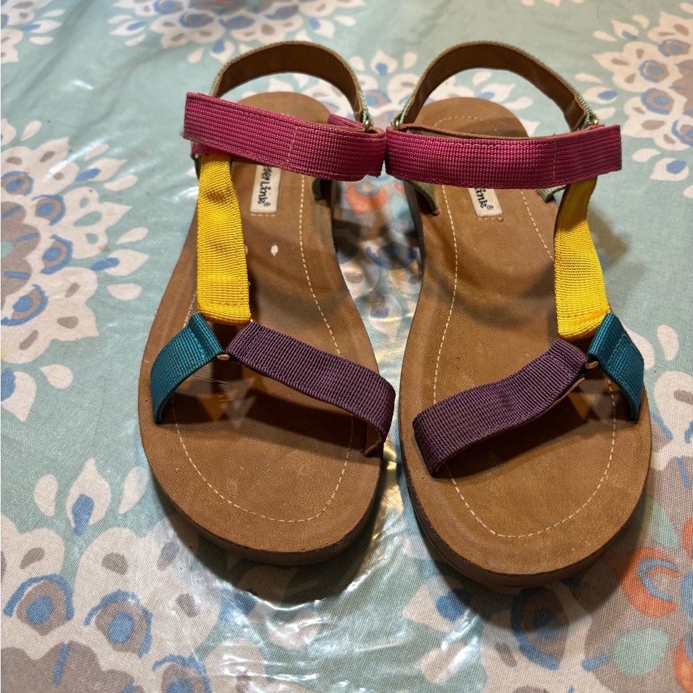 Forever Link Multicolor Strappy Sandals
